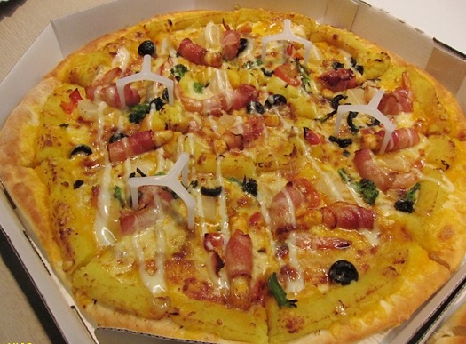 마라치킨피자 이미지