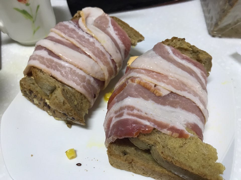 간단하게 베이컨말이 토스트 | 인스티즈