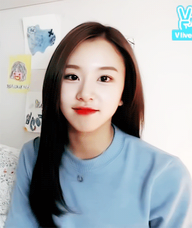 브이앱 트와이스 채영.gif | 인스티즈