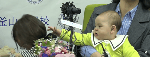 전세계에서 핫한 스타 BBC 방송사고 가족 공식 기자회견 짤.GIF | 인스티즈