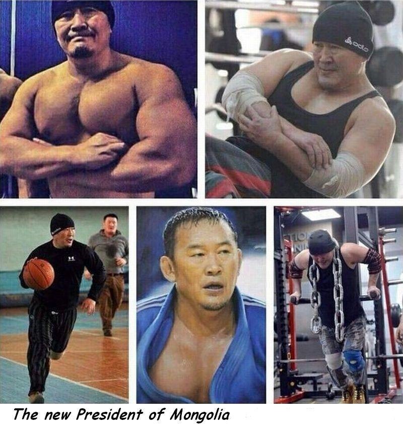 엊그제 새롭게 당선 된 몽골 대통령 수준 | 인스티즈