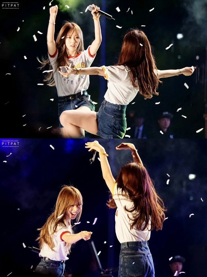 마마무 무대 위 장난 모음.gif | 인스티즈