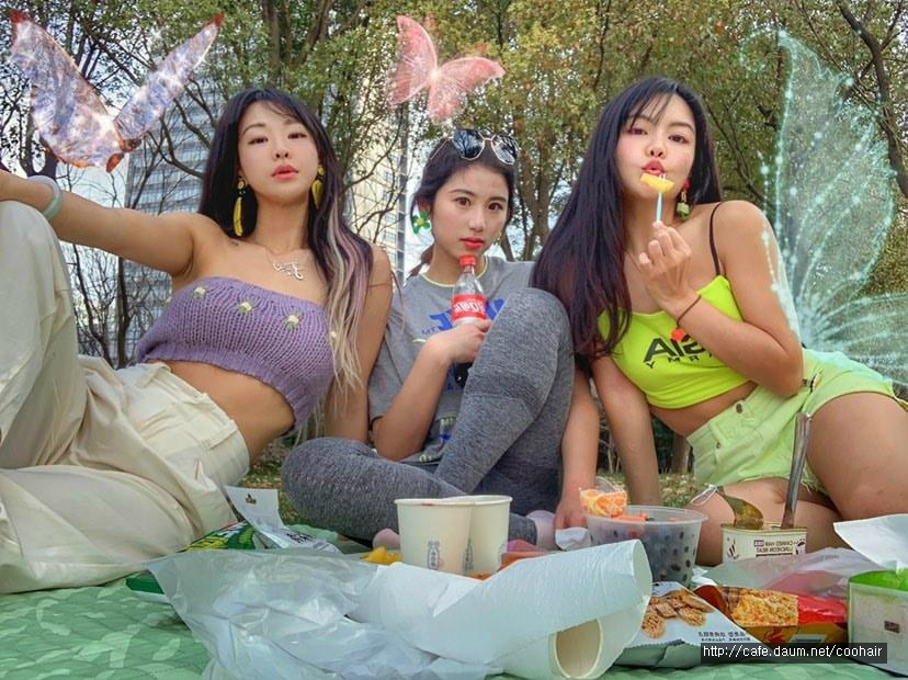 붙임머리 이미지