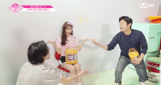 아이즈원 김채원의 프듀48 시절 비하인드짤.gif | 인스티즈
