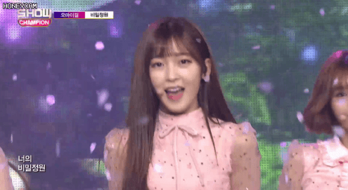 쇼챔피언 오마이걸 비밀정원 아린.gif | 인스티즈