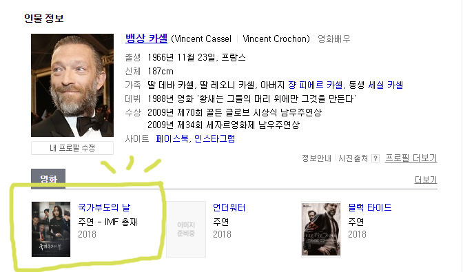 뱅상카셀이 갑자기 한국영화에 나오는 이유.jpg | 인스티즈