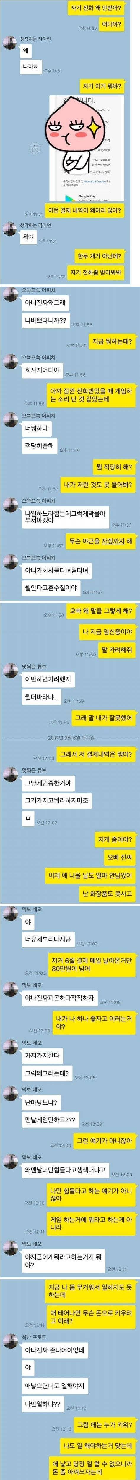 자기 전화 왜 안받아? | 인스티즈